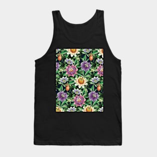 Multicolor Passion Flowers Tank Top